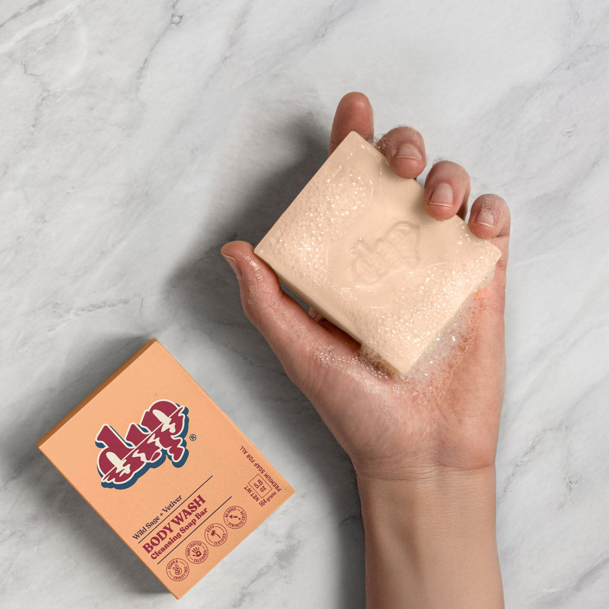 Dip Body Wash Cleansing Soap Bar - Wild Sage &amp; Vetiver