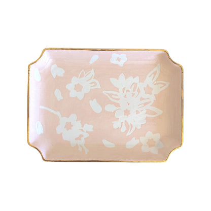 Ruby Clay Company Tray Small / Blush Sakura Trays with 22K Gold Accent