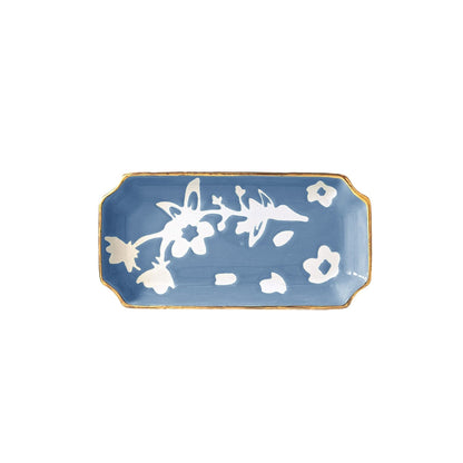 Ruby Clay Company Tray Small / French Blue Sakura Trays with 22K Gold Accent