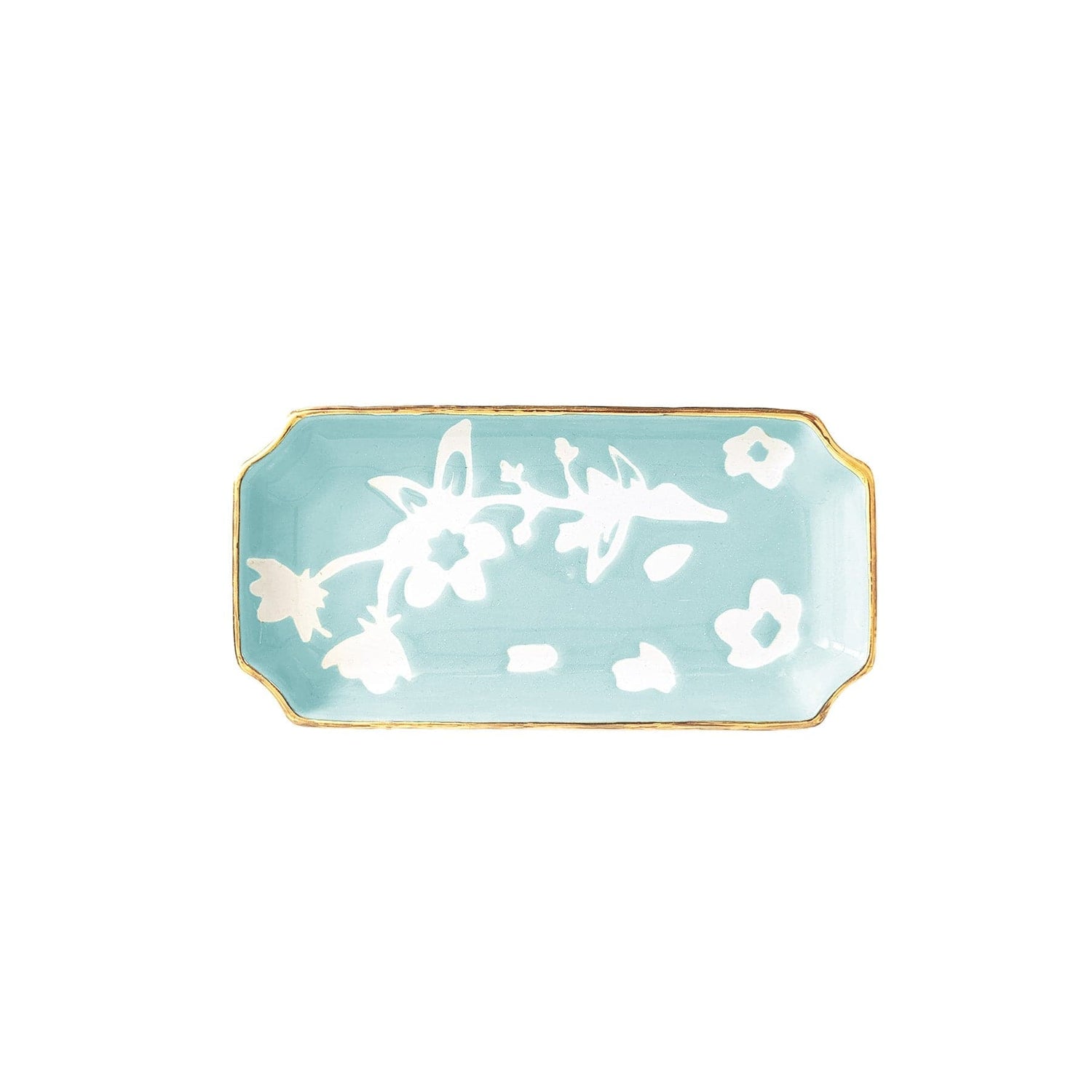 Ruby Clay Company Tray Small / Robins Egg Blue Sakura Trays with 22K Gold Accent