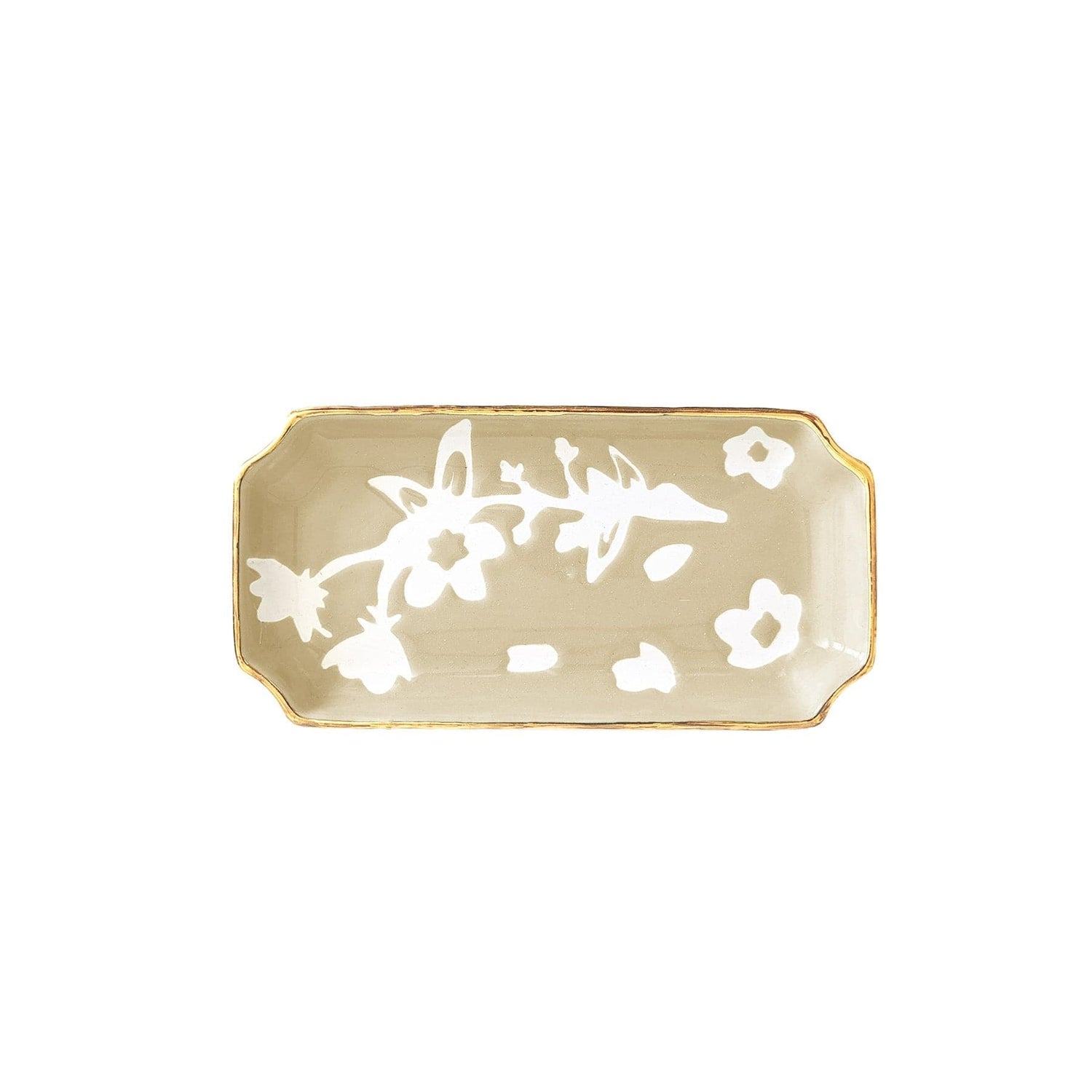 Ruby Clay Company Tray Small / Sand Sakura Trays with 22K Gold Accent