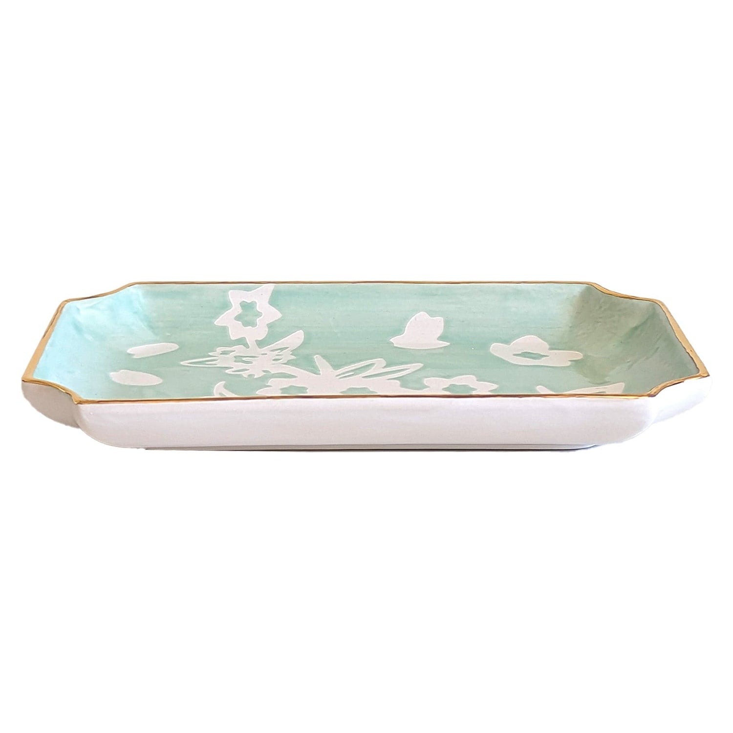 Ruby Clay Company Tray Sakura Trays with 22K Gold Accent