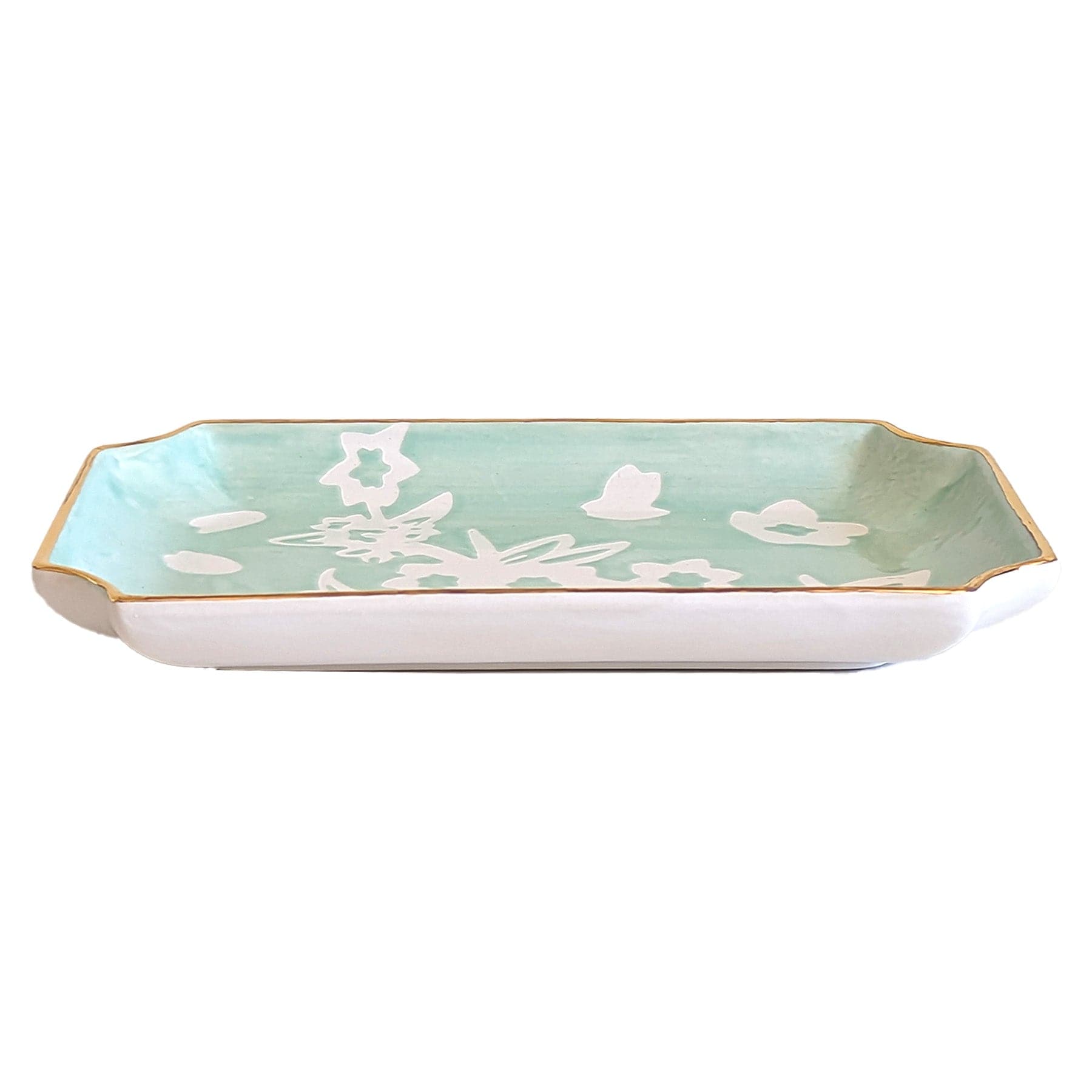Ruby Clay Company Tray Sakura Trays with 22K Gold Accent