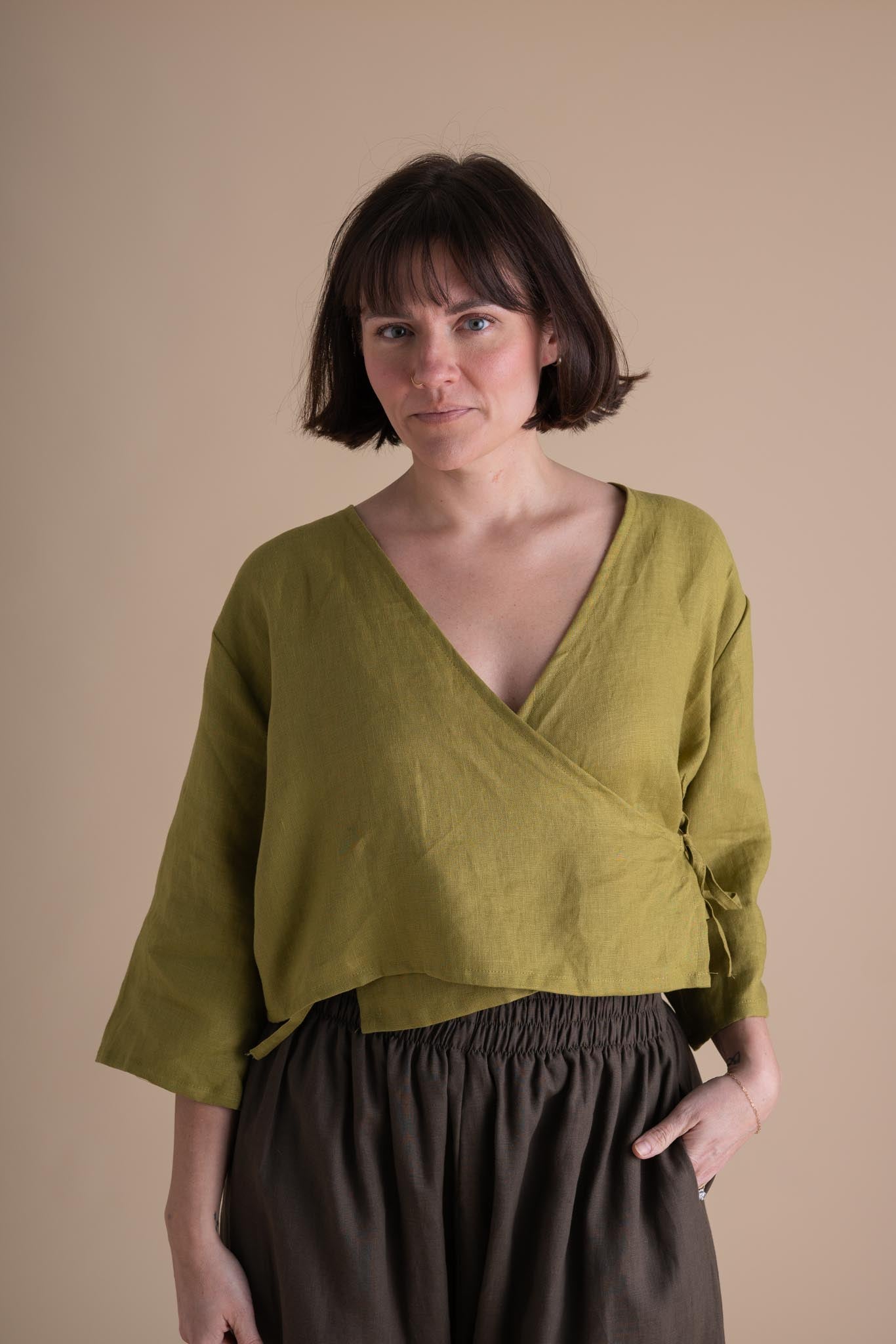 Artemis Top in Avocado