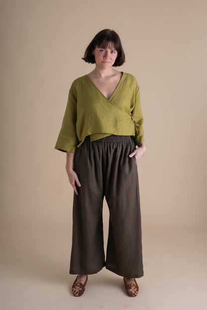 Artemis Top in Avocado