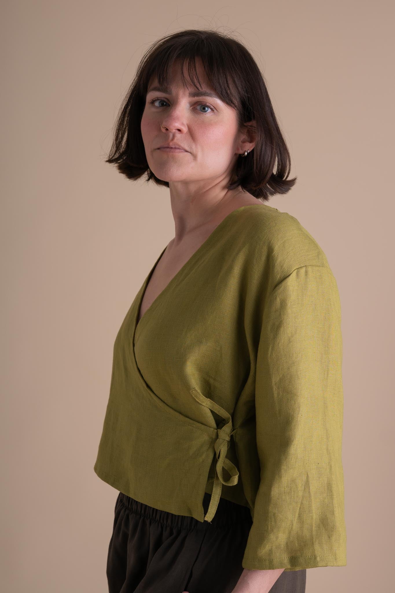 Artemis Top in Avocado