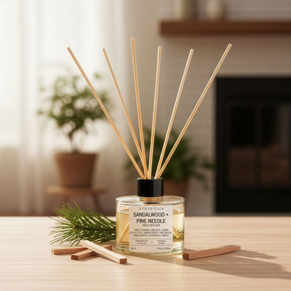 Outdoor Fellow Reed Diffuser Sandalwood and Pine Needle Reed Diffuser