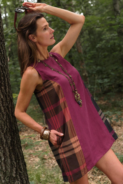 Beth Dress in Pomegranate