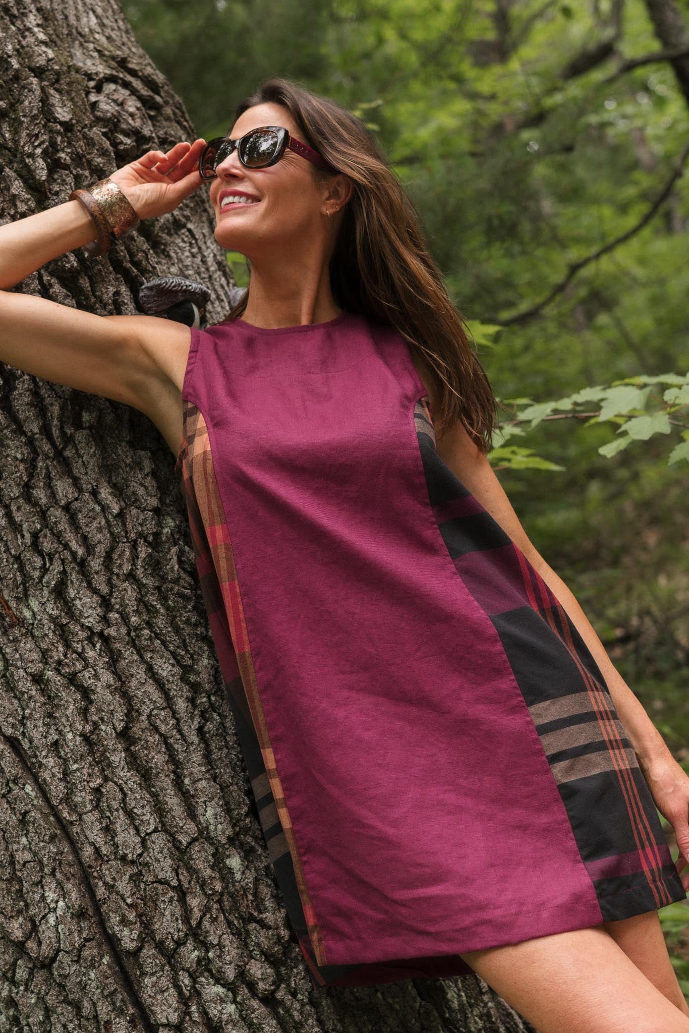 Beth Dress in Pomegranate