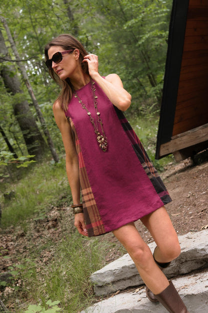 Beth Dress in Pomegranate