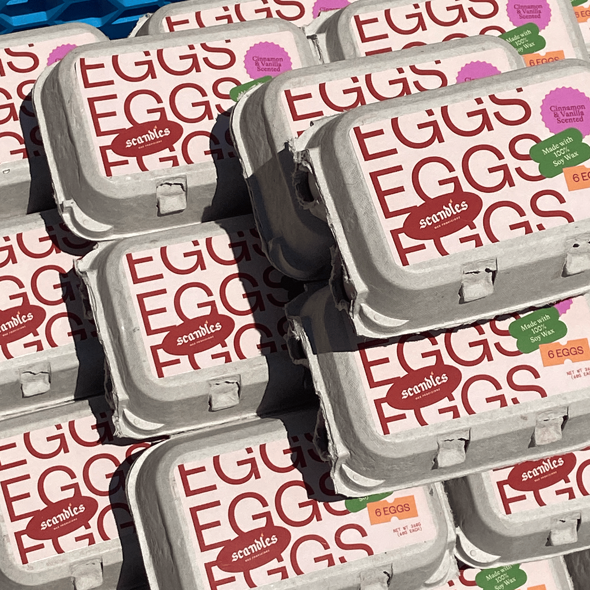 Scandles Farmers Markets Egg Candles - 6 Pack Box