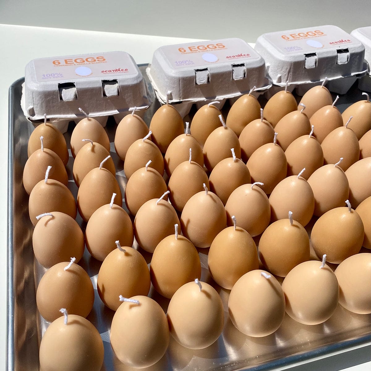 Scandles Farmers Markets Egg Candles - 6 Pack Box