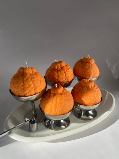 Large Dekopon Orange Candle
