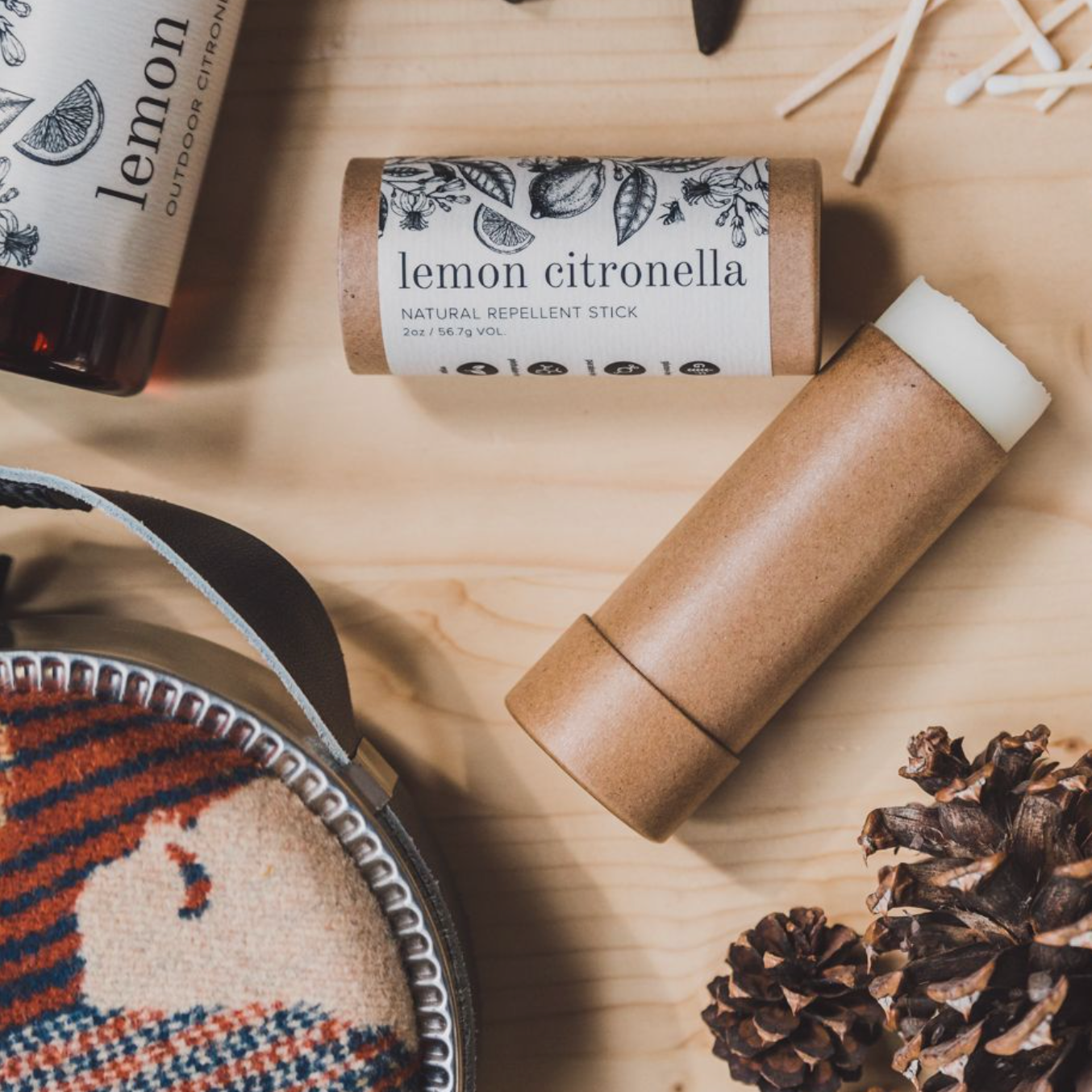 Lemon Citronella Botanical 2oz Repellent Stick - My American Goods