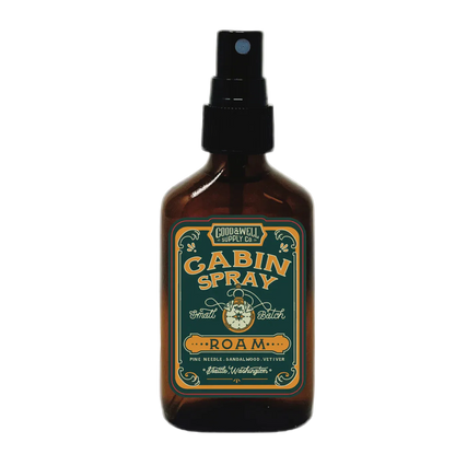 Brown spray bottle labeled &