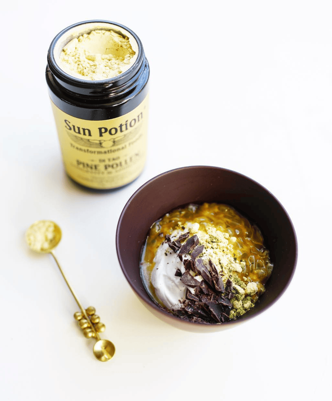 Sun Potion Adaptogen 33g Jar Mason Pine Pollen (Wildcrafted)