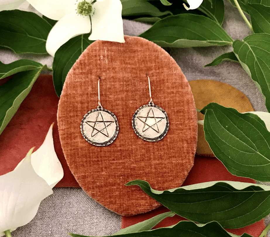Field Day jewerley Pentacles Tarot Earring suite by Alchemilla