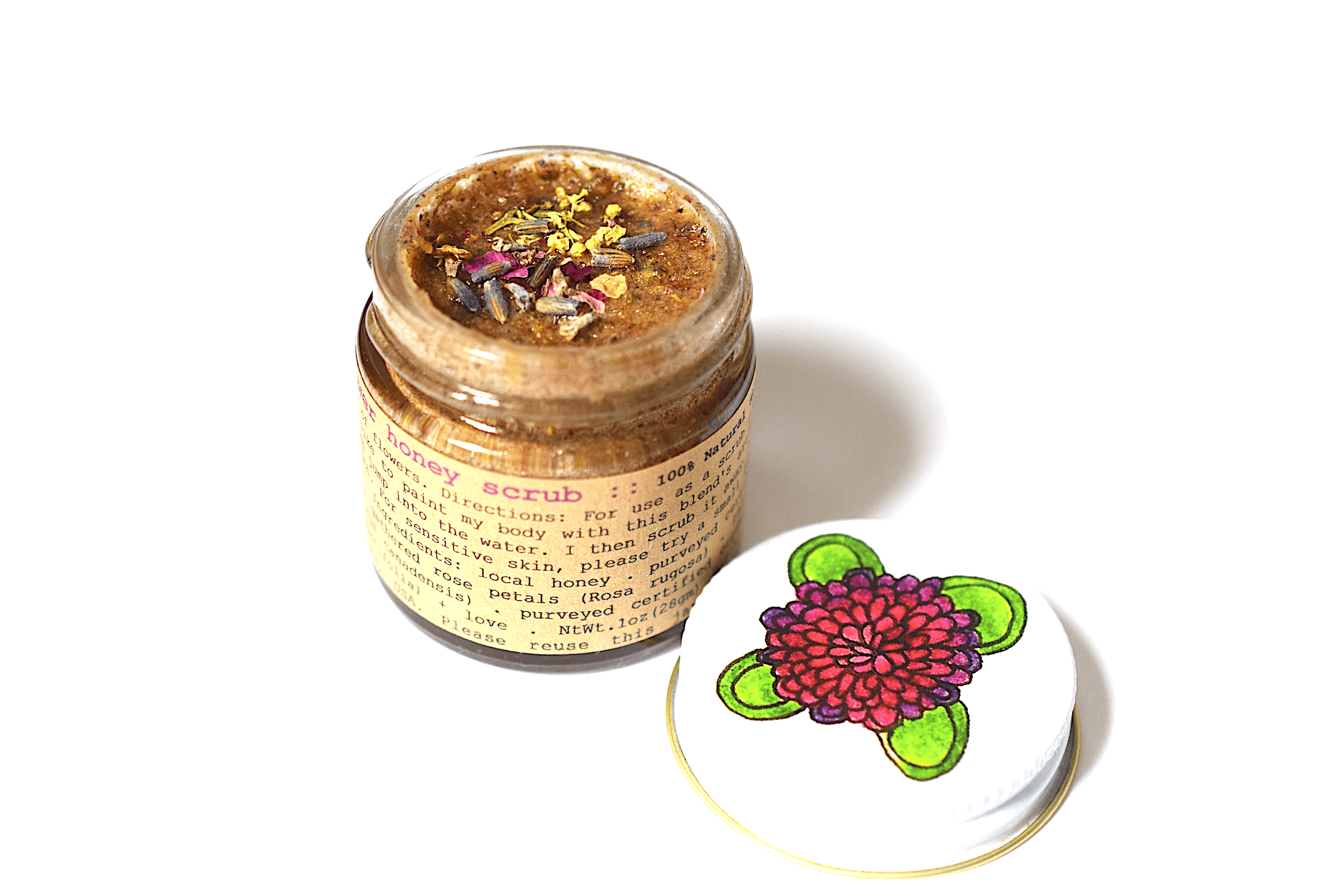 plant makeup Wild Flower Honey Scrub