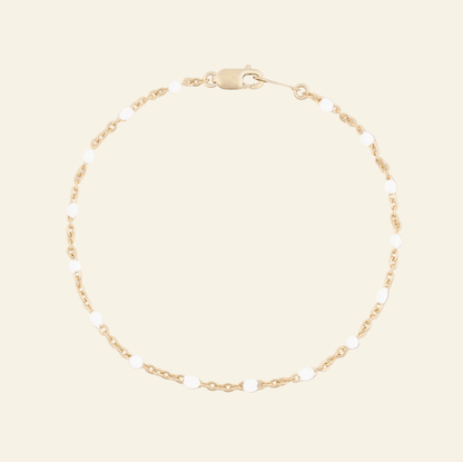 White Daisy Bracelet