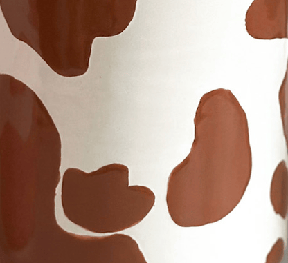 Ruby Clay Company Cow Print Vase