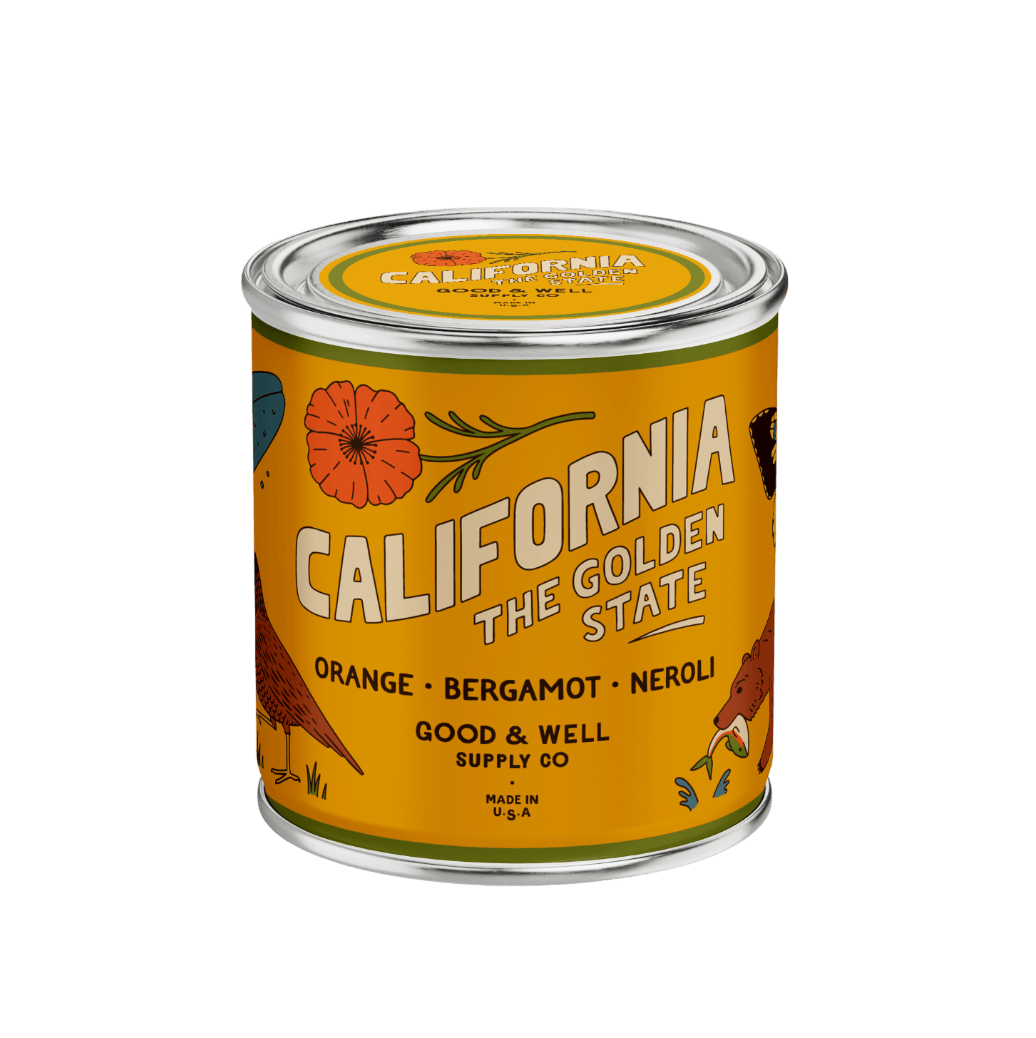 Good &amp; Well Supply Co Candles Half Pint / 8oz / Cotton Wick California State Candle
