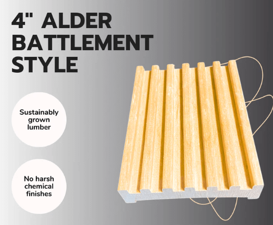 Alder Battlement Soap Dish 4"
