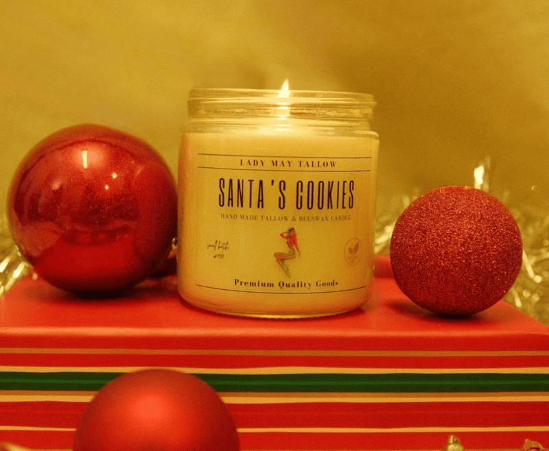 Lady May Tallow Candles Santa's Cookies Lady May Seasonal Tallow & Beeswax Candle