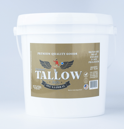 Lady May Tallow Beef Tallow 8lb Unscented Bulk Beef Tallow - 16 Pounds | 100% Natural &amp; Pure