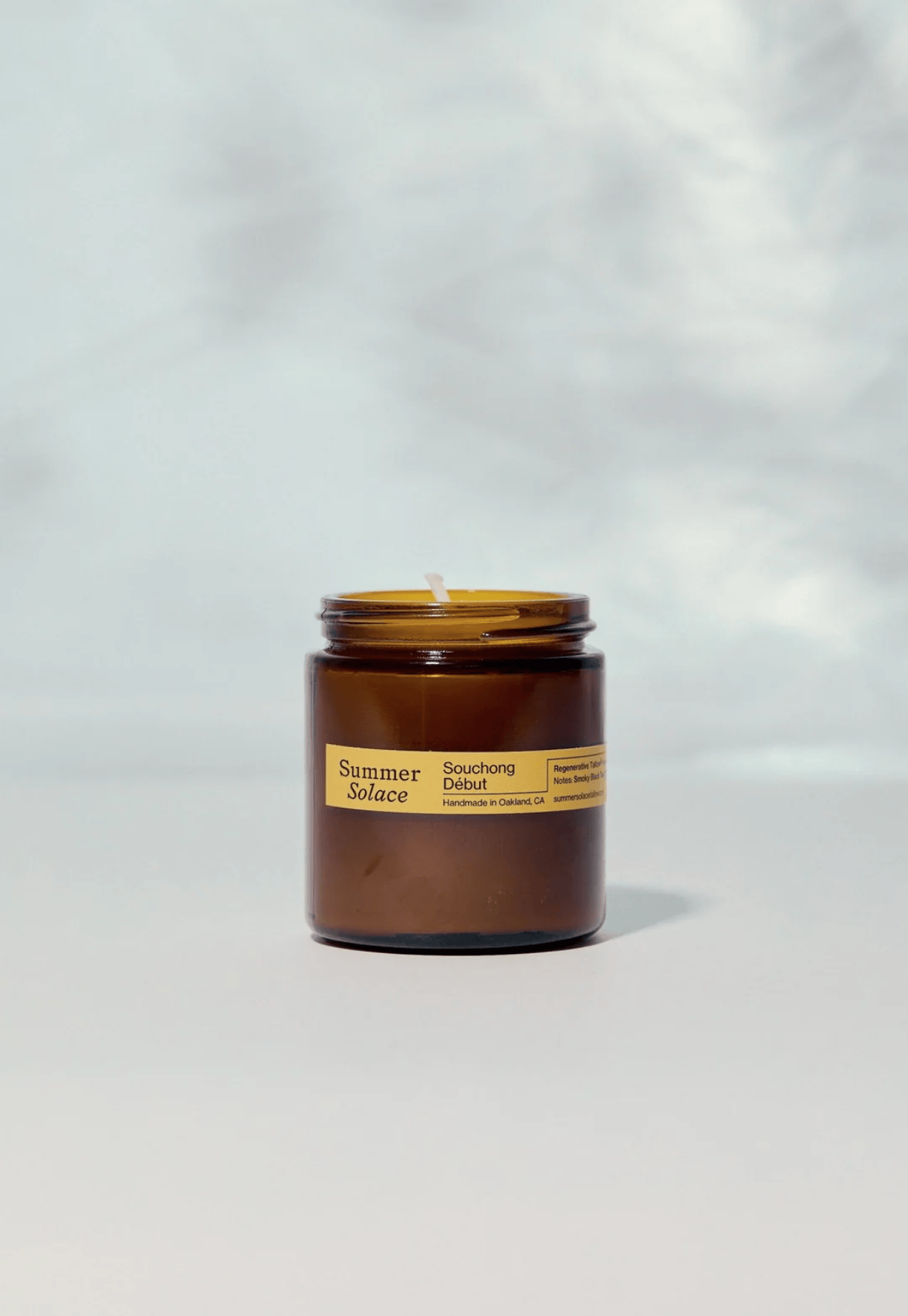 Summer Solace Tallow Tallow Candle Travel Size Souchong Debut – Tallow Travel Candle | Black Tea &amp; Vetiver