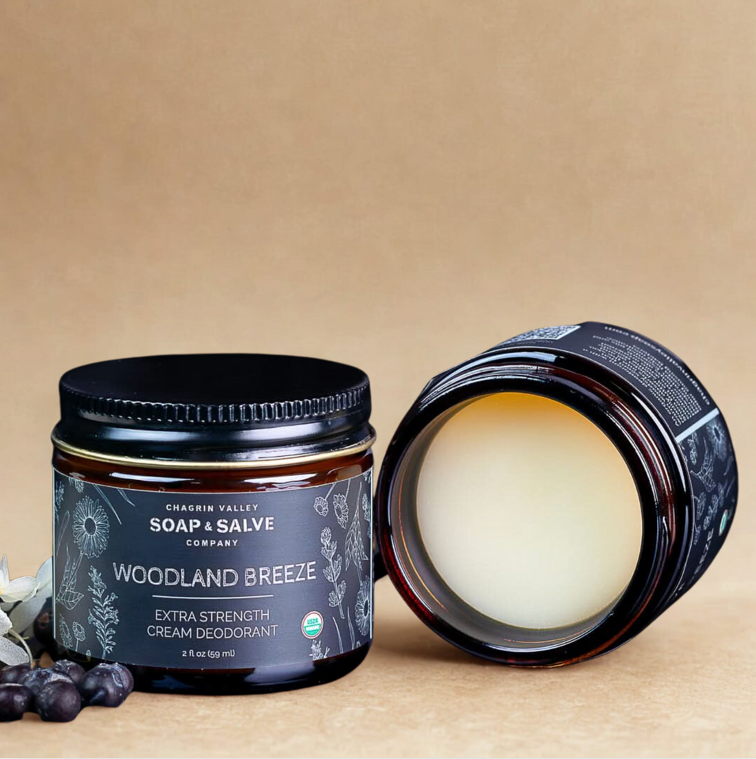 Deodorant Cream: Extra Strength Woodland Breeze - My American Goods