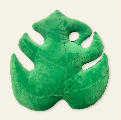 Monstera Deliciosa Leaf Pillow