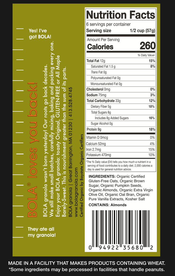 Organic and GLUTEN-FREE with Extra-Virgin Olive Oil