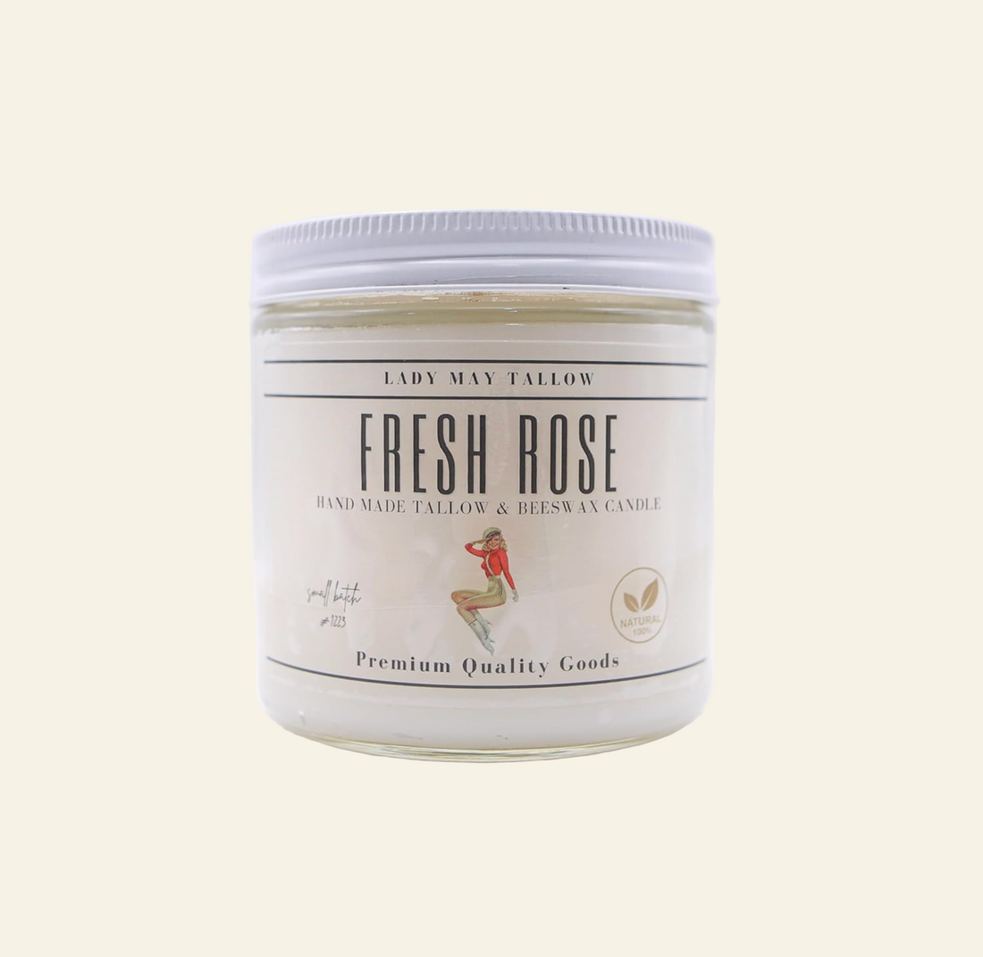 Candle jar labeled &