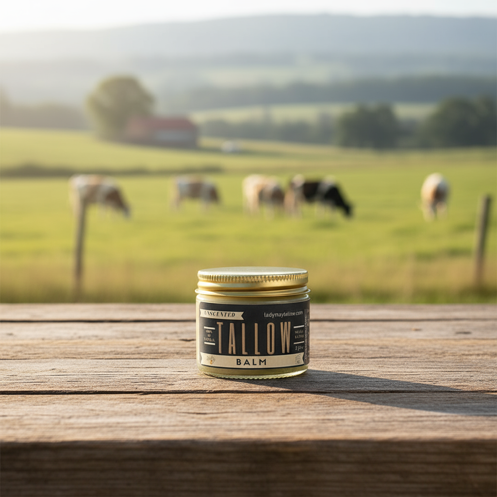Lady May Unscented Tallow Balm – All-Natural Moisture &amp; Skin Repair