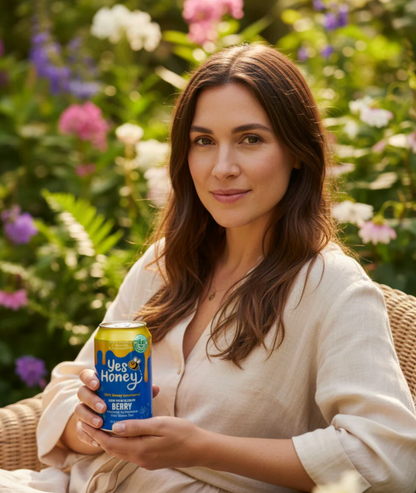 Bee Vitalized Sparkling Honey Sweetened Berry Tea - My American Goods