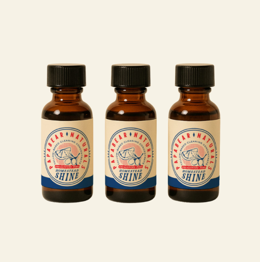Homestead Shine Cleaning Concentrate - 1 oz (3 Pack)