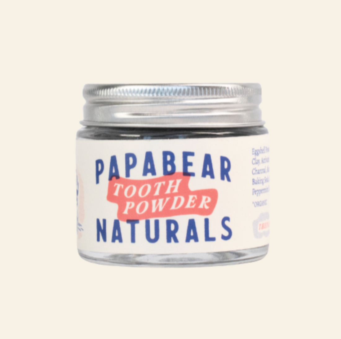 Papabear Mint Charcoal Tooth Powder