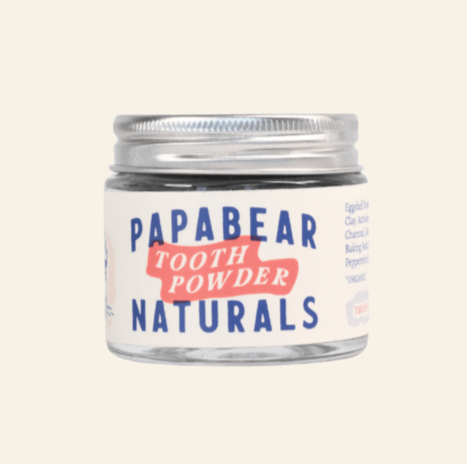 Papabear Mint Charcoal Tooth Powder - My American Goods