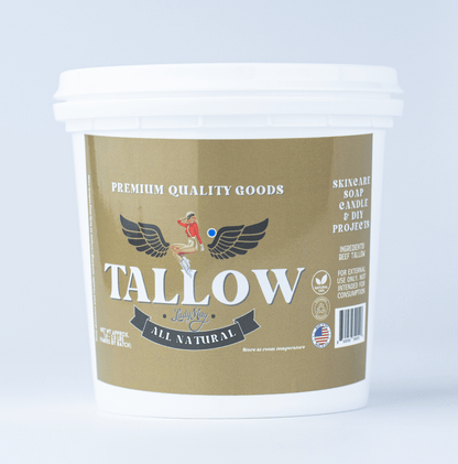 Lady May Tallow Beef Tallow 2lb Unscented Bulk Beef Tallow - 16 Pounds | 100% Natural &amp; Pure