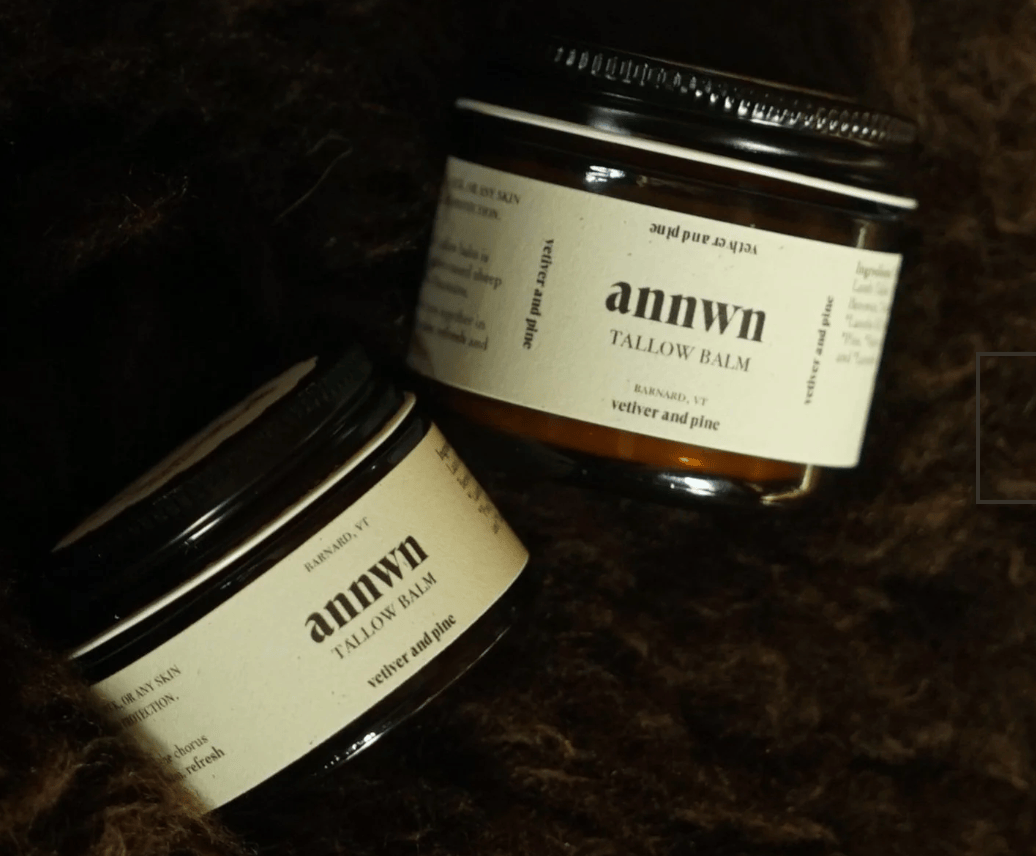 Annwn Lotion &amp; Moisturizer Vetiver &amp; Pine Lamb Tallow Balm