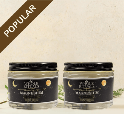 Whole Rituals Face Moisturizer 2.3oz / 68ML / 2 Pack - Save 10% Magnesium Tallow Balm Whipped Deep Relaxation