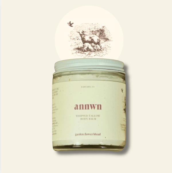 Annwn Whipped Tallow Balm 4oz Garden Blend Body Balm