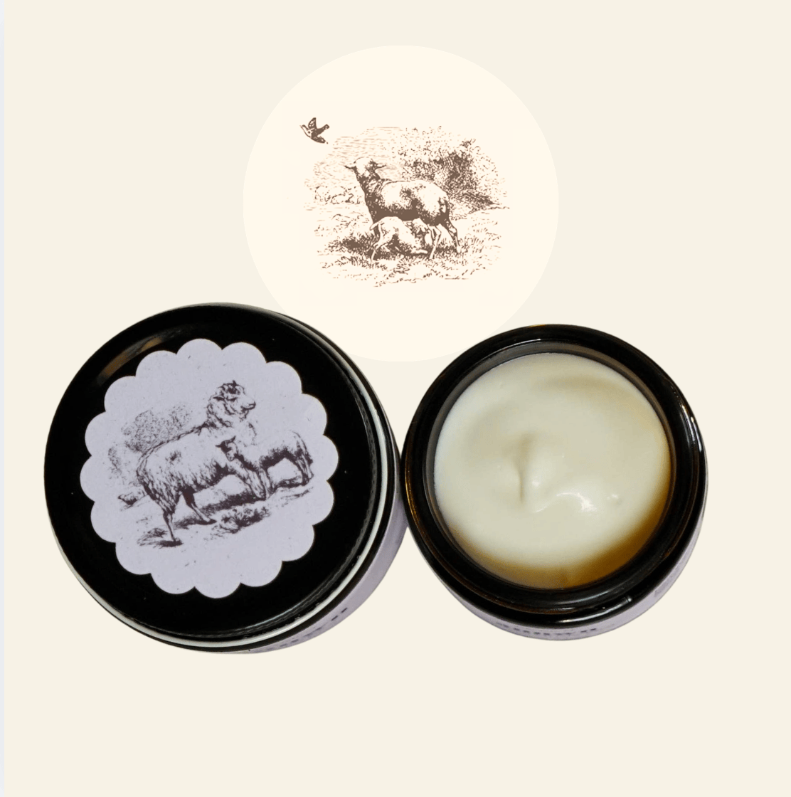 Annwn Tallow Balm 2oz Clary Sage &amp; Rose Whipped Tallow Balm