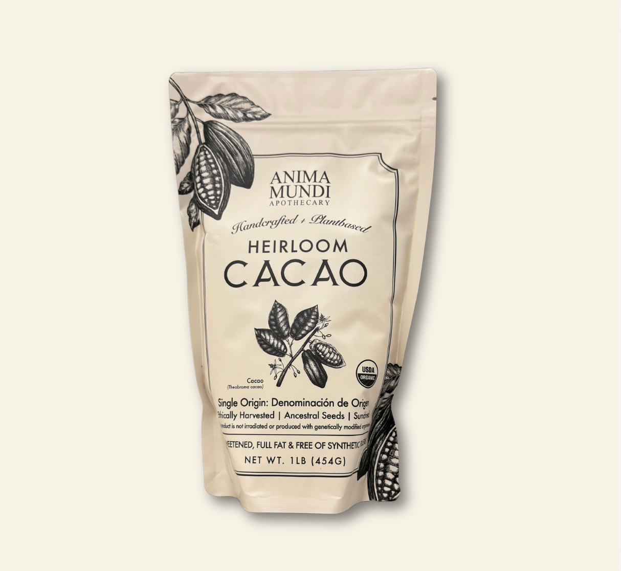 Anima Mundi Cacao 1 lb HEIRLOOM CACAO Powder | Organic Ancestral Seeds