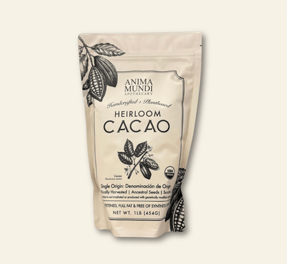 Anima Mundi Cacao 1 lb HEIRLOOM CACAO Powder | Organic Ancestral Seeds