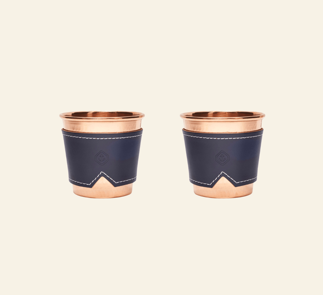 Sertodo Barware &amp; Bar Tools Son of a Sailor x Sertodo Cup and Leather Sleeve Set