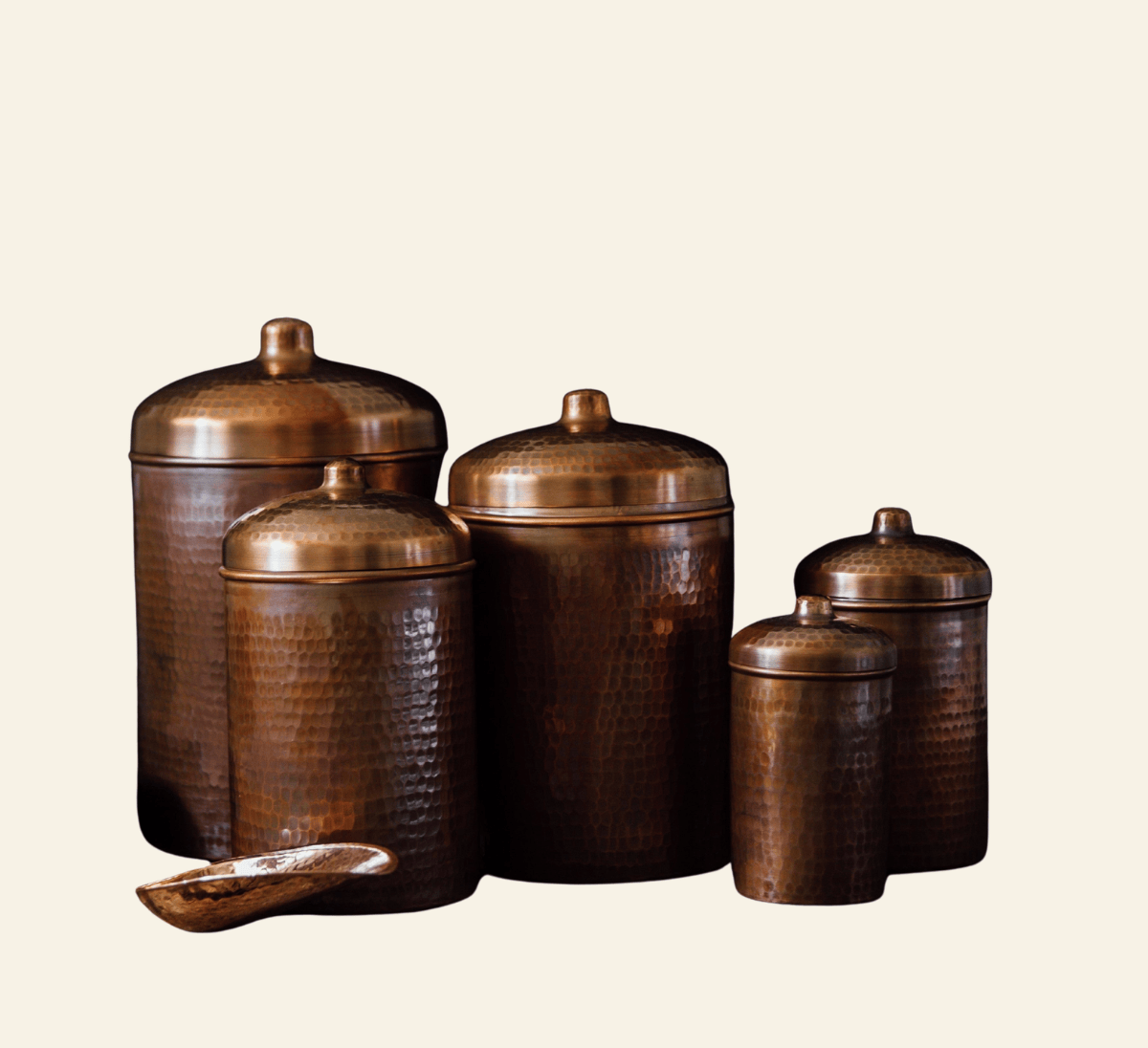 Sertodo Canisters Copper Kitchen Canisters - Individual Sizes