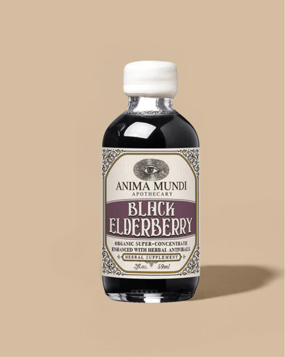 Anima Mundi 2 oz BLACK ELDERBERRY Elixir | Botanical Mushroom Syrup