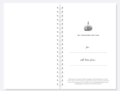 "My Prayers For You" Journal