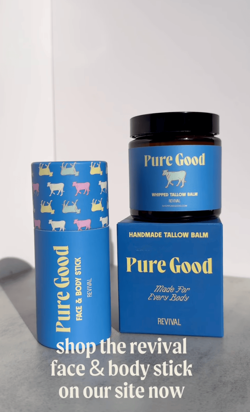 Pure Good LLC Tallow Balm Stick Face &amp; Body Tallow Stick - Revival